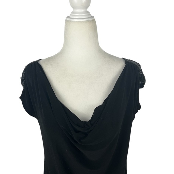 WET SEAL SCOOP NECK WITH BEADED SHOULDER MINI DRESS - Picture 2 of 8